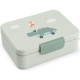 Zielona śniadaniówka z przegródkami Playground Green Done By Deer