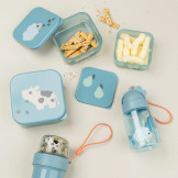 Niebieskie pojemniki na przekąski zestaw 3 szt. Tiny Farm Blue Done By Deer