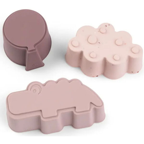 Foremki silikonowe do lunchboxów zestaw 3 szt. Happy Clouds Powder Done By Deer