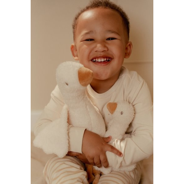 GĄSKA kremowa przytulanka 17 cm Newborn Naturals Little Dutch 0+