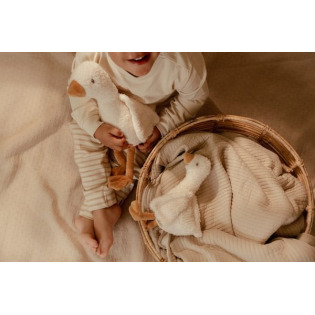 GĄSKA kremowa przytulanka 25 cm Newborn Naturals Little Dutch 0+