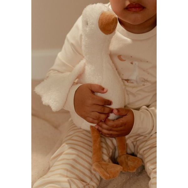 GĄSKA kremowa przytulanka 25 cm Newborn Naturals Little Dutch 0+