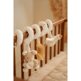 GĄSKA kremowa spiralka aktywizująca do wózka/fotelika Newborn Naturals Little Dutch 0+