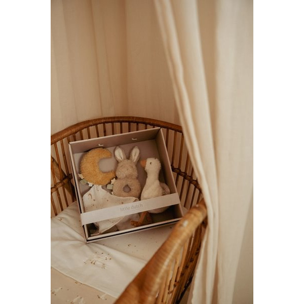 GĄSKA kremowy zestaw prezentowy 3 szt. Newborn Naturals Little Dutch 0+