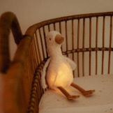 GĄSKA interaktywna przytulanka ze światłem oraz kojącymi odgłosami 25 cm  Newborn Naturals Little Dutch 0+