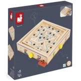 LABIRYNT drewniana gra zręcznościowa Ball Maze Applepop Janod 5+