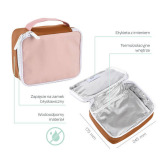 TORBA TERMICZNA na przekąski dla dzieci Faro Dusty Rose Beaba