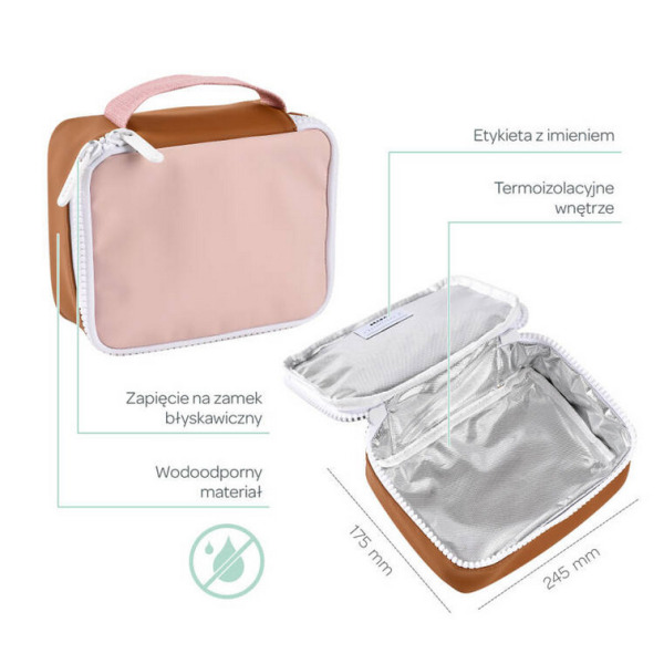 TORBA TERMICZNA na przekąski dla dzieci Faro Dusty Rose Beaba