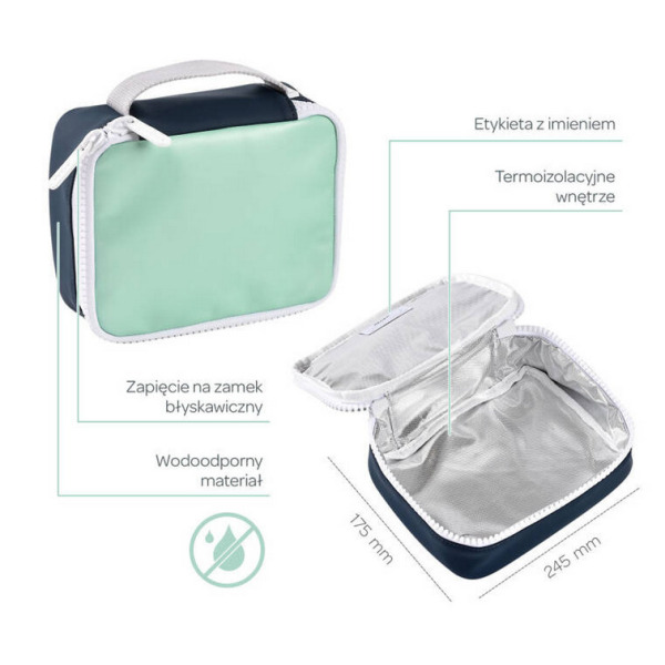 TORBA TERMICZNA na przekąski dla dzieci Faro Matcha Latte  Beaba