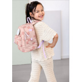 Różowy mini plecak dla przedszkolaka Pattern Party Rose Lassig