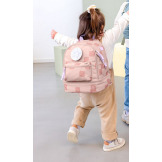 Różowy mini plecak dla przedszkolaka Pattern Party Rose Lassig