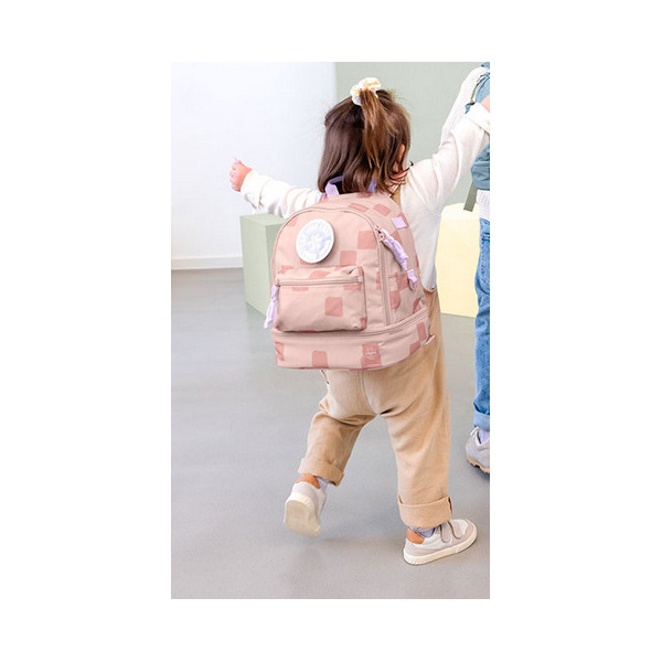 Różowy mini plecak dla przedszkolaka Pattern Party Rose Lassig