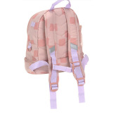 Różowy mini plecak dla przedszkolaka Pattern Party Rose Lassig