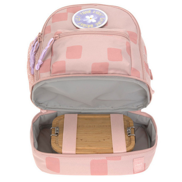 Różowy mini plecak dla przedszkolaka Pattern Party Rose Lassig