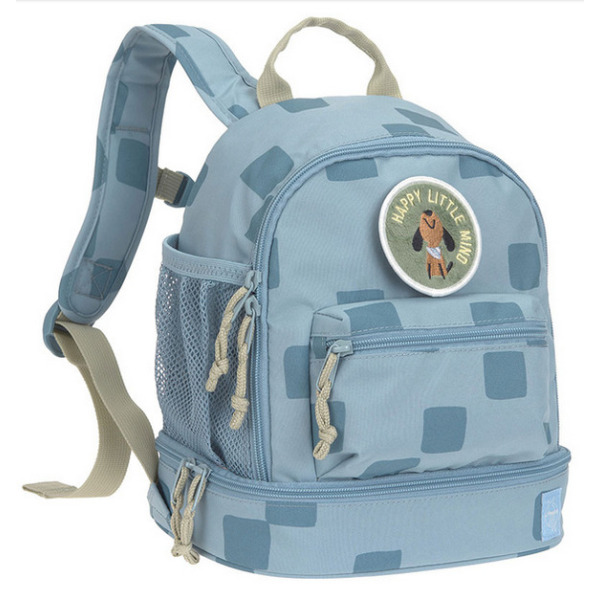 Niebieski mini plecak dla przedszkolaka Pattern Party Blue Lassig