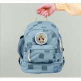 Niebieski mini plecak dla przedszkolaka Pattern Party Blue Lassig