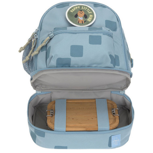 Niebieski mini plecak dla przedszkolaka Pattern Party Blue Lassig