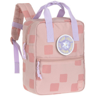 Różowy mini plecak dla przedszkolaka prostokątny Pattern Party Rose Lassig