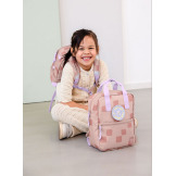 Różowy mini plecak dla przedszkolaka prostokątny Pattern Party Rose Lassig