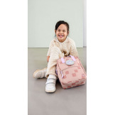 Różowy mini plecak dla przedszkolaka prostokątny Pattern Party Rose Lassig