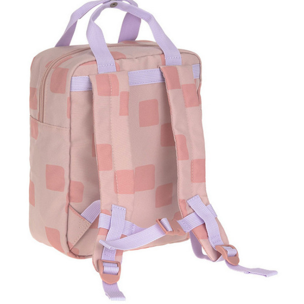 Różowy mini plecak dla przedszkolaka prostokątny Pattern Party Rose Lassig