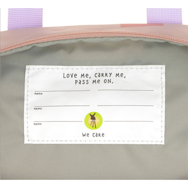 Różowy mini plecak dla przedszkolaka prostokątny Pattern Party Rose Lassig