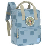 Niebieski mini plecak dla przedszkolaka prostokątny Pattern Party Blue Lassig