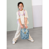 Niebieski mini plecak dla przedszkolaka prostokątny Pattern Party Blue Lassig