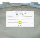 Niebieski mini plecak dla przedszkolaka prostokątny Pattern Party Blue Lassig