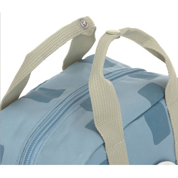 Niebieski mini plecak dla przedszkolaka prostokątny Pattern Party Blue Lassig