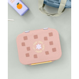 Różowy lunchbox Bento z przegródkami Pattern Party Rose/lilac Lassig