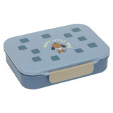 Niebieski lunchbox Bento z przegródkami Pattern Party Blue/green Lassig