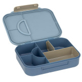 Niebieski lunchbox Bento z przegródkami Pattern Party Blue/green Lassig