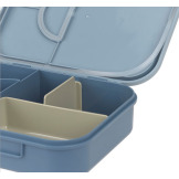 Niebieski lunchbox Bento z przegródkami Pattern Party Blue/green Lassig