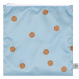 Zestaw torebek na przekąski 2 szt. Happy Rascals Smile sky blue Lassig