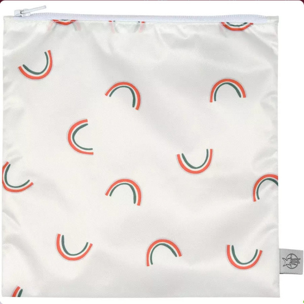 Zestaw torebek na przekąski 2 szt. Happy Rascals Heart lavender Lassig