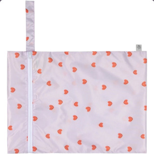 Zestaw torebek wodoodpornych 2 szt. Happy Rascals Heart lavender Lassig