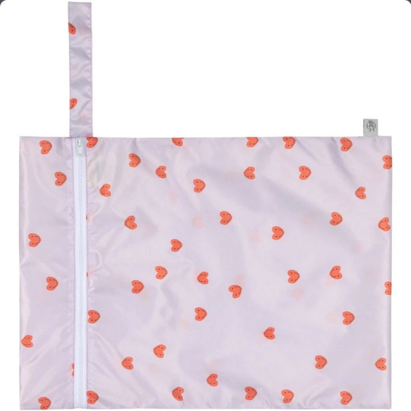 Zestaw torebek wodoodpornych 2 szt. Happy Rascals Heart lavender Lassig