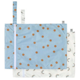 Zestaw torebek wodoodpornych 2 szt.Happy Rascals Smlie sky blue Lassig
