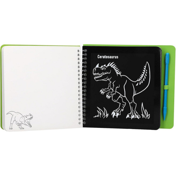 DINOZAURY zdrapywanka zestaw kreatywny Magic Scratch Dino World Depesche