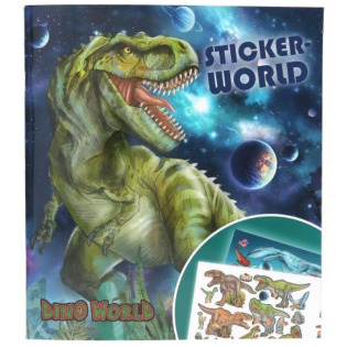 DINOZAURY zestaw kreatywny z naklejkami Dino World Depesche