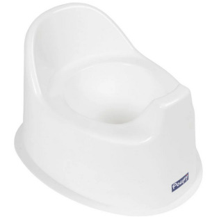 BIAŁY NOCNIK anatomiczny z oparciem Poupy