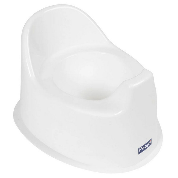 BIAŁY NOCNIK anatomiczny z oparciem Poupy