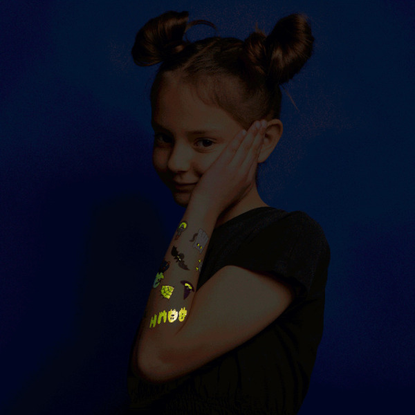 BOO! zestaw tatuaży zmywalnych dla dzieci 50 szt. OMY 3+