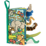 DŻUNGLA materiałowa książeczka aktywizująca z ogonkami Jellycat