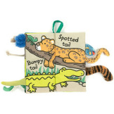 DŻUNGLA materiałowa książeczka aktywizująca z ogonkami Jellycat