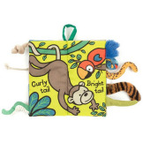 DŻUNGLA materiałowa książeczka aktywizująca z ogonkami Jellycat