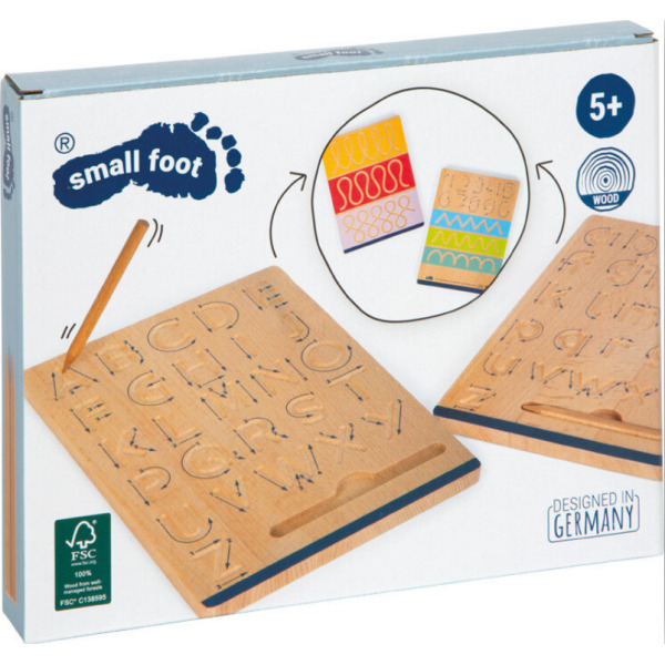 DWUSTRONNE TABLICE do nauki pisania drewniane Small Foot
