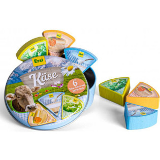 SEREK TOPIONY drewniany trójkąty w puszce do zabawy w kuchnię i sklep Erzi 3+