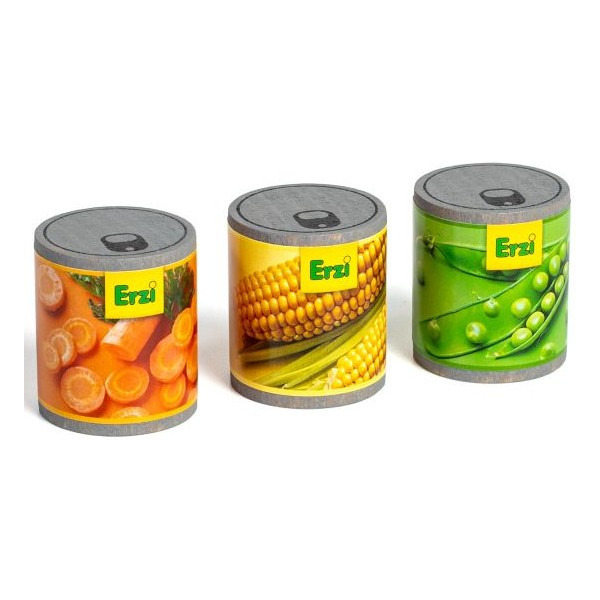 MIESZANKA WARZYW w puszce do zabawy w kuchnię i sklep Erzi 3+